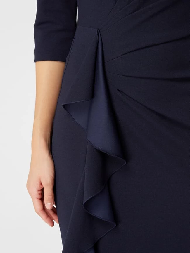 Paradi Cocktailkleid Mit Drapierung Und Volantbesatz - Dunkelblau 5 Paradi Cocktailkleid Mit Drapierung Und Volantbesatz - Dunkelblau – Bild 3