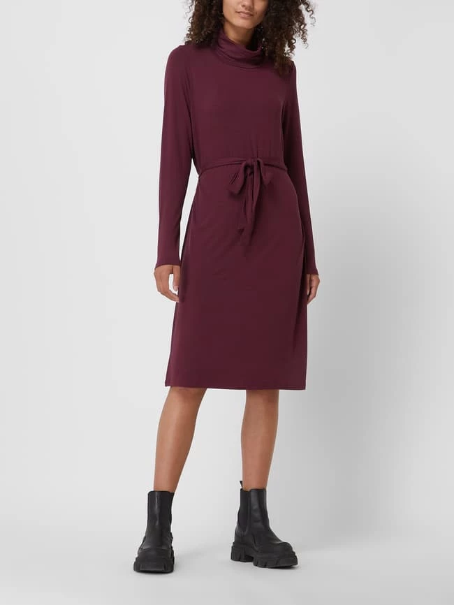 Fransa Jerseykleid Mit Rollkragen Modell 'Fraan' - Bordeaux Rot 3 Fransa Jerseykleid Mit Rollkragen Modell 'Fraan' - Bordeaux Rot