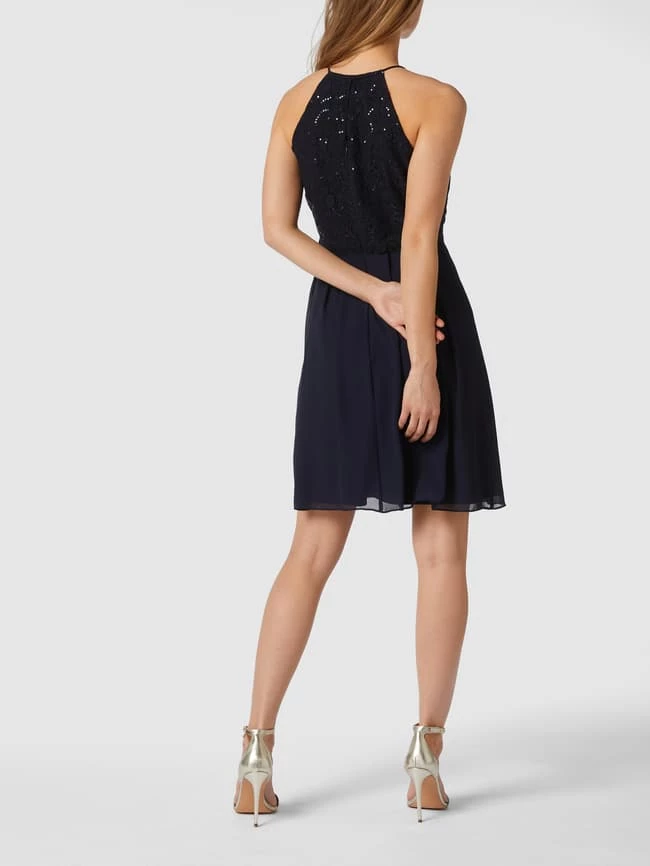 Jake*s Cocktail Cocktailkleid Aus Zartem Chiffon - Marineblau Meliert 7 Jake*s Cocktail Cocktailkleid Aus Zartem Chiffon - Marineblau Meliert – Bild 5