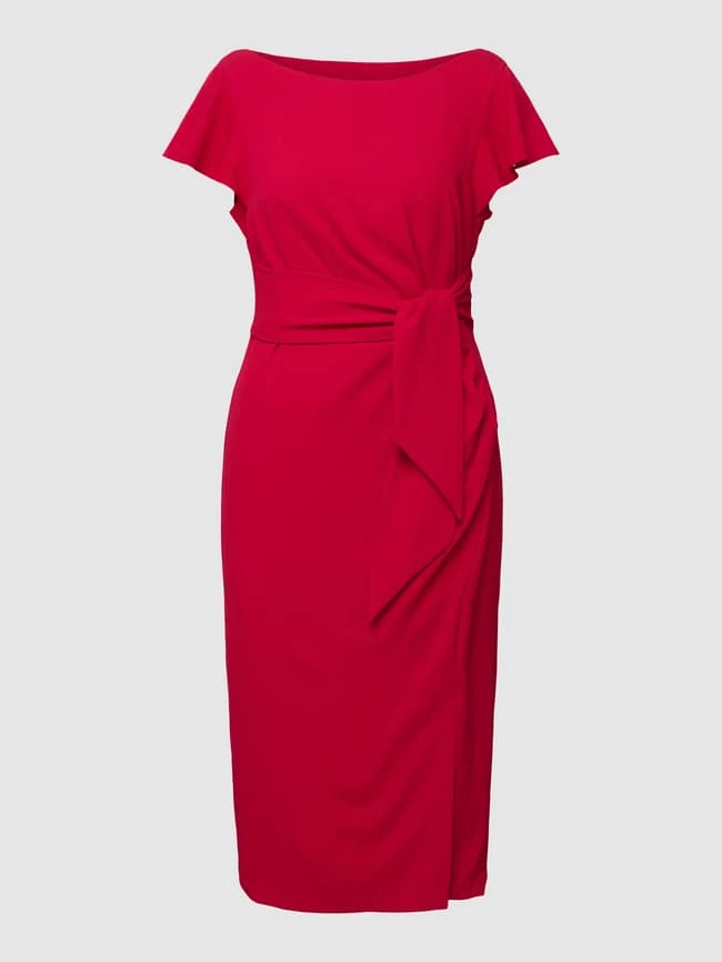 Adrianna Papell Cocktailkleid Mit Volantärmeln - Rot 4 Adrianna Papell Cocktailkleid Mit Volantärmeln - Rot – Bild 2