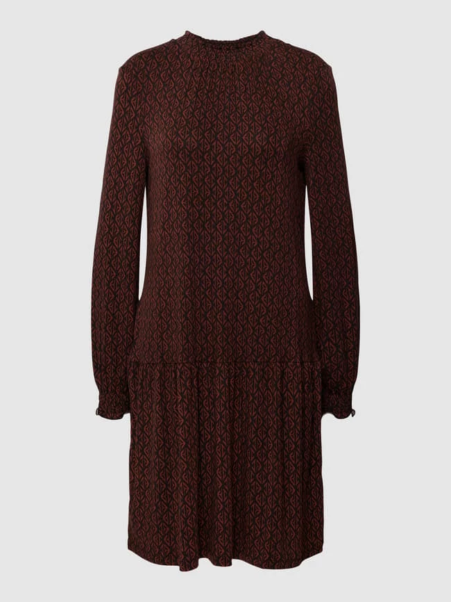 Christian Berg Woman Knielanges Kleid Mit Allover-Muster - Schwarz 4 Christian Berg Woman Knielanges Kleid Mit Allover-Muster - Schwarz – Bild 2