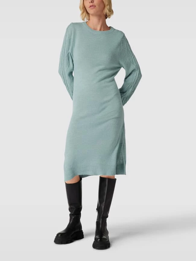 ICHI Knielanges Kleid Mit Strukturmuster Modell 'Orine' - Eisblau 6 ICHI Knielanges Kleid Mit Strukturmuster Modell 'Orine' - Eisblau – Bild 4