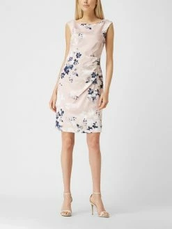 Christian Berg Cocktail Etuilkleid Aus Satin - Altrosa Meliert