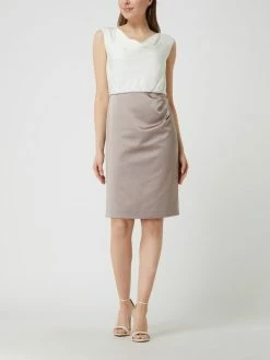 Christian Berg Cocktail Two-Tone-Cocktailkleid Aus Satin - Taupe