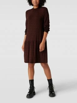 Christian Berg Woman Knielanges Kleid Mit Allover-Muster - Schwarz