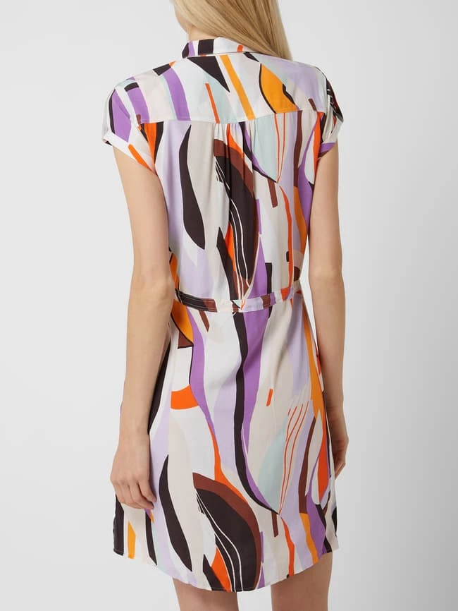 Comma Blusenkleid Aus Viskose - Orange 7 Comma Blusenkleid Aus Viskose - Orange – Bild 5