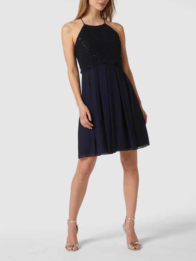 Jake*s Cocktail Cocktailkleid Aus Zartem Chiffon - Marineblau Meliert 6 Jake*s Cocktail Cocktailkleid Aus Zartem Chiffon - Marineblau Meliert – Bild 4