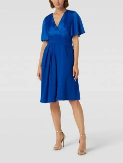 Adrianna Papell Cocktailkleid In Wickel-Optik - Royalblau
