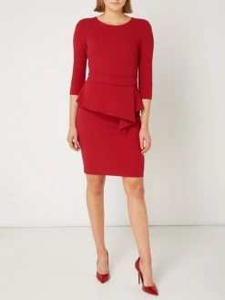 Paradi Etuikleid Mit Volantbesatz - Rot