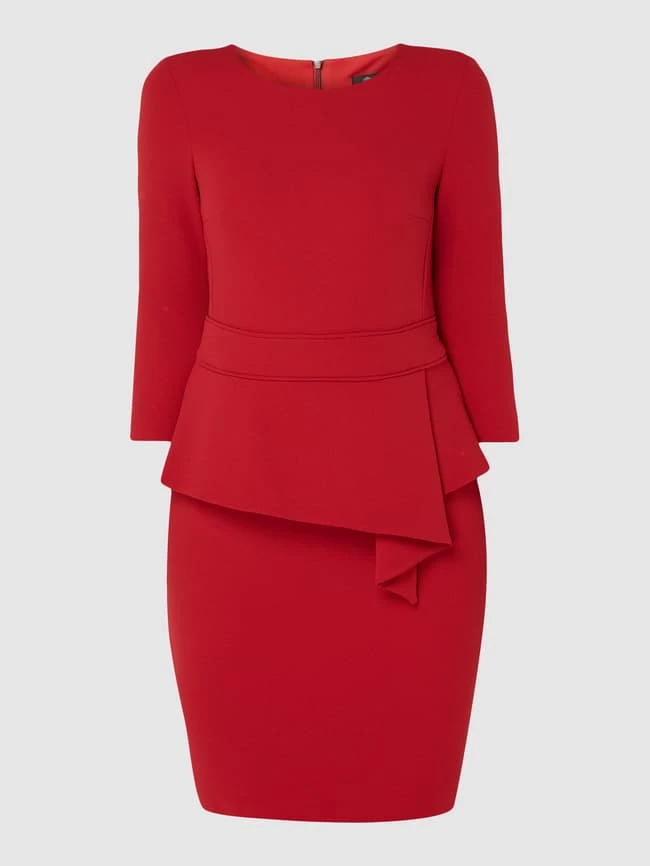 Paradi Etuikleid Mit Volantbesatz - Rot 4 Paradi Etuikleid Mit Volantbesatz - Rot – Bild 2