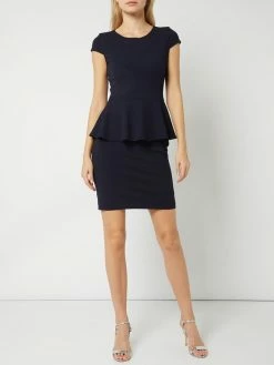 Paradi Cocktailkleid Mit Schößchen - Dunkelblau