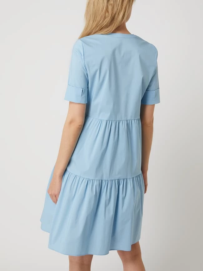 Montego Kleid Mit Volantsaum - Hellblau 7 Montego Kleid Mit Volantsaum - Hellblau – Bild 5