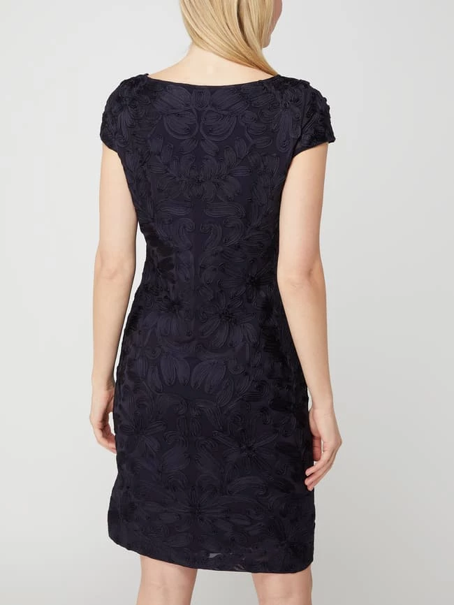 Christian Berg Cocktail Cocktailkleid Mit Zierborten - Marineblau Meliert 7 Christian Berg Cocktail Cocktailkleid Mit Zierborten - Marineblau Meliert – Bild 5