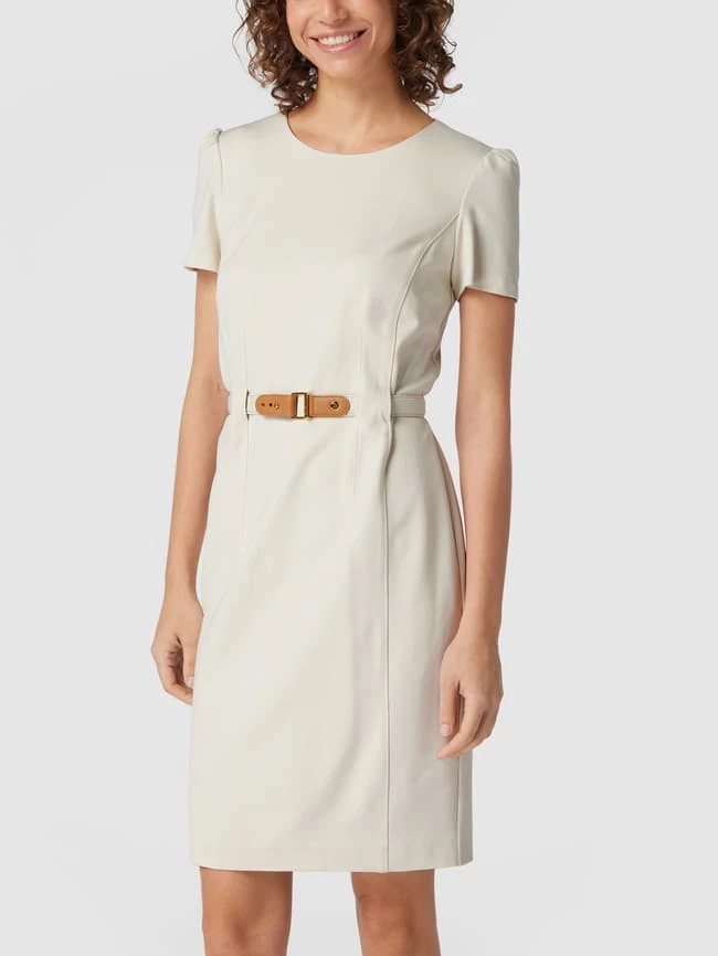 Lauren Ralph Lauren Knielanges Kleid Mit Rundhalsausschnitt - Offwhite 6 Lauren Ralph Lauren Knielanges Kleid Mit Rundhalsausschnitt - Offwhite – Bild 4
