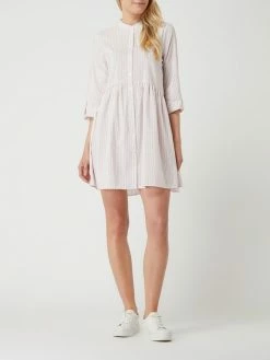 Only Blusenkleid Mit Streifenmuster Modell 'Ditte' - Rosa