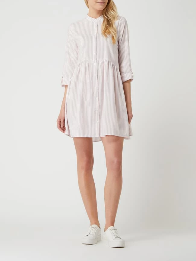 Only Blusenkleid Mit Streifenmuster Modell 'Ditte' - Rosa 3 Only Blusenkleid Mit Streifenmuster Modell 'Ditte' - Rosa