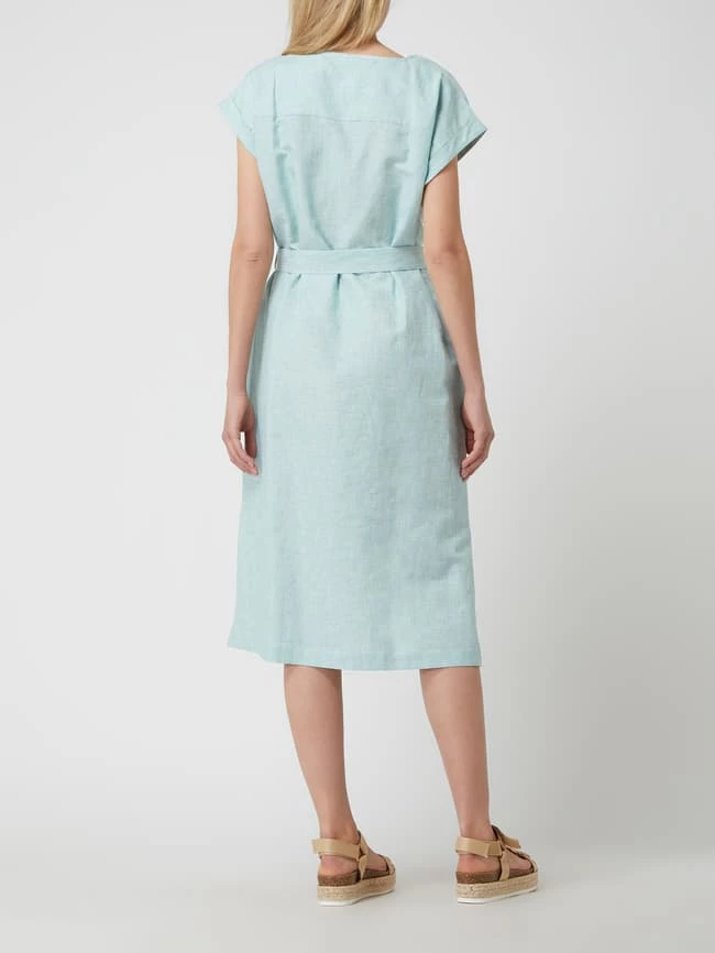 Gerry Weber Leinenkleid Mit Taillengürtel - Mint 6 Gerry Weber Leinenkleid Mit Taillengürtel - Mint – Bild 4