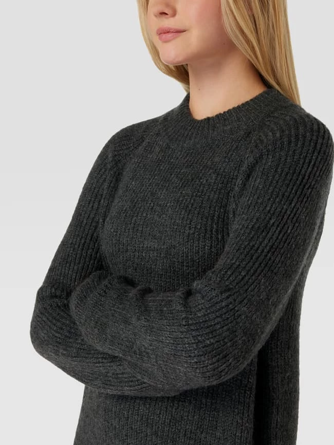 Only Knielanges Strickkleid Modell 'JADE' - Dunkelgrau Meliert 5 Only Knielanges Strickkleid Modell 'JADE' - Dunkelgrau Meliert – Bild 3