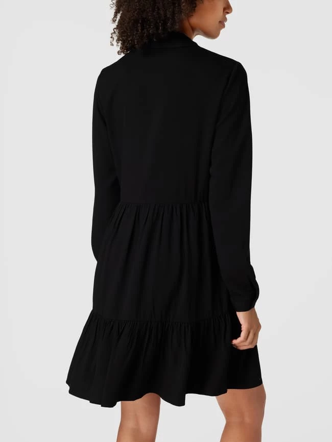 Vila Knielanges Kleid Mit Kurzer Knopfleiste Modell 'Vimorose' - Schwarz 7 Vila Knielanges Kleid Mit Kurzer Knopfleiste Modell 'Vimorose' - Schwarz – Bild 5