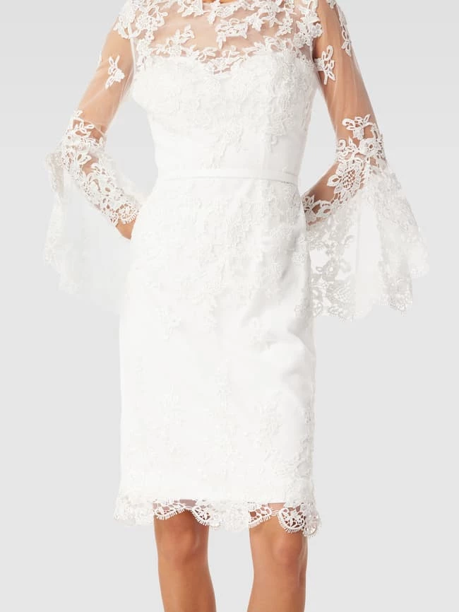 Luxuar Cocktailkleid Mit Details Aus Spitze - Offwhite 5 Luxuar Cocktailkleid Mit Details Aus Spitze - Offwhite – Bild 3
