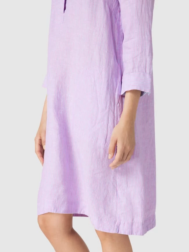 Christian Berg Woman Leinenkleid Mit Seitlichen Eingrifftaschen - Fuchsia 5 Christian Berg Woman Leinenkleid Mit Seitlichen Eingrifftaschen - Fuchsia – Bild 3