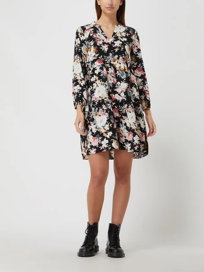 Only Kleid Mit Floralem Muster Modell 'Thea' - Schwarz 3 Only Kleid Mit Floralem Muster Modell 'Thea' - Schwarz