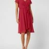 Christian Berg Cocktail Cocktailkleid Aus Chiffon - Rot