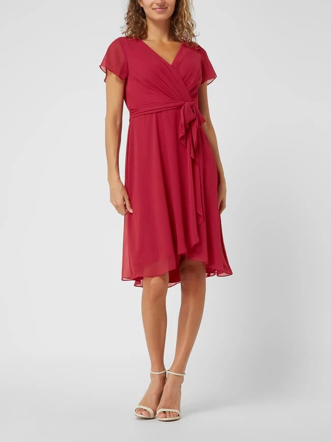 Christian Berg Cocktail Cocktailkleid Aus Chiffon - Rot 3 Christian Berg Cocktail Cocktailkleid Aus Chiffon - Rot