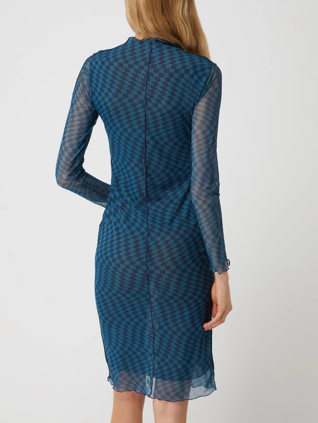 Only Kleid Aus Mesh Modell 'Nellie' - Blau 7 Only Kleid Aus Mesh Modell 'Nellie' - Blau – Bild 5