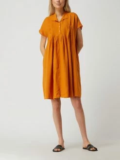 Tonno & Panna Kleid Aus Leinen Modell 'Sarabi' - Cognac